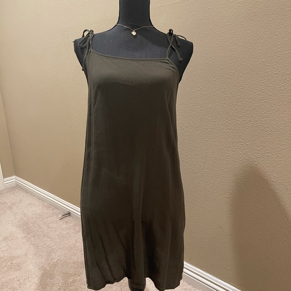 Forever 21 Green Tie Strap Dress